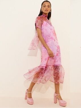 bhldn emery square neck stretch satin midi dress BHLDN | Dresses | Bhldn Emery Squareneck Stretch Satin Midi Dress